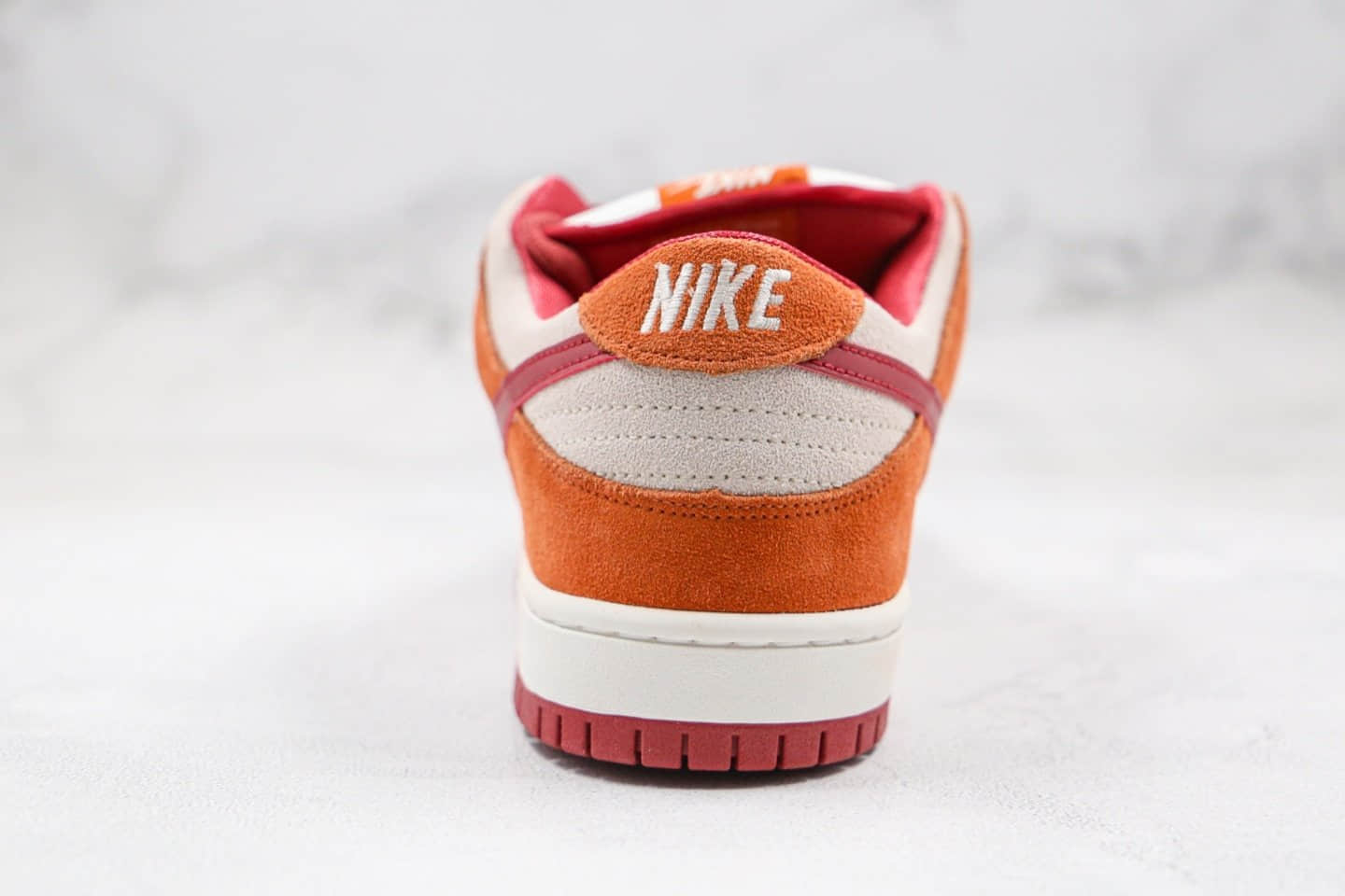 耐克Nike SB Dunk Low Orange label纯原版本低帮SB板鞋扣篮系列白红橘色内置Zoom气垫原楦头纸板打造 货号：BQ6817-202