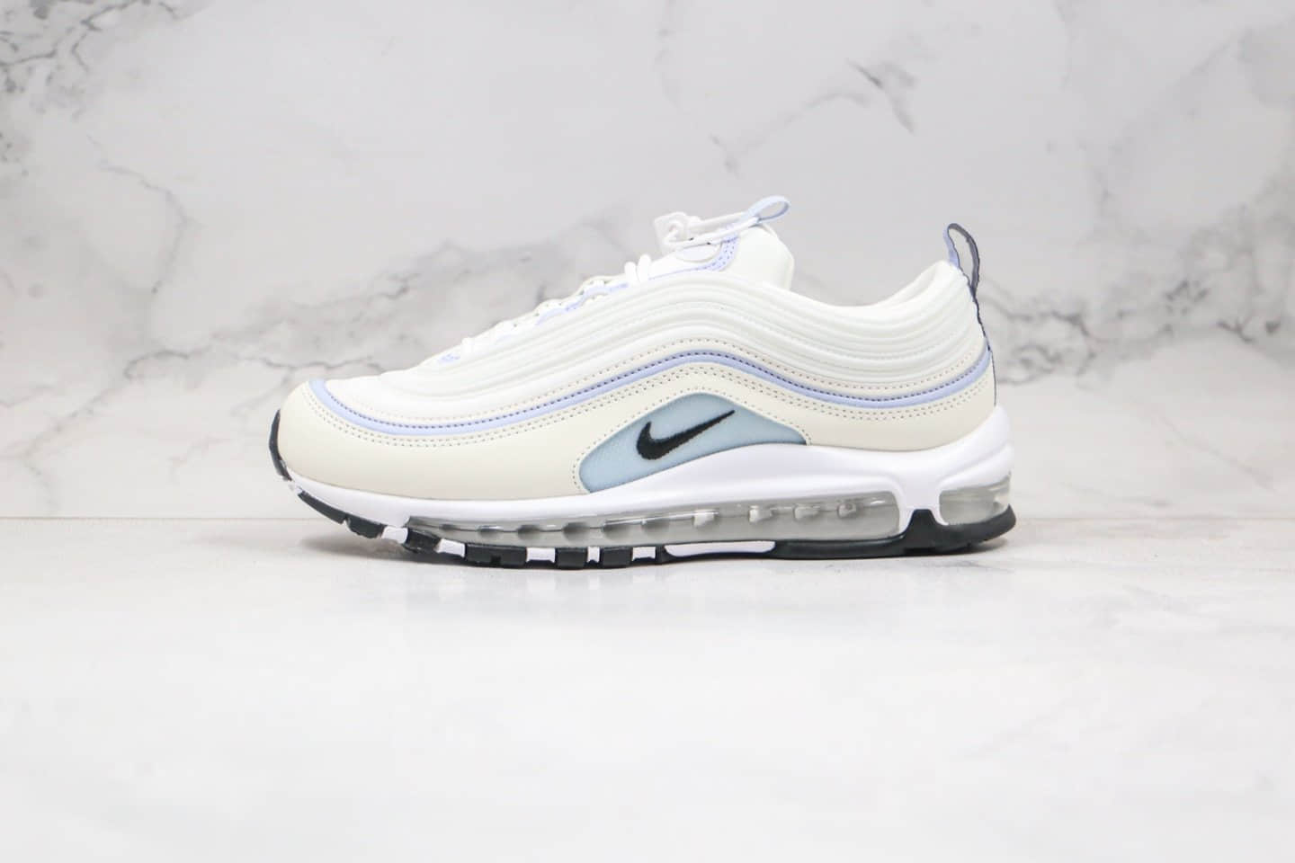 耐克Nike Wmns Air Max 97纯原版本子弹头Max97气垫鞋渐变白粉黄米白色慢跑鞋内置真实气垫 货号：CZ6087-102