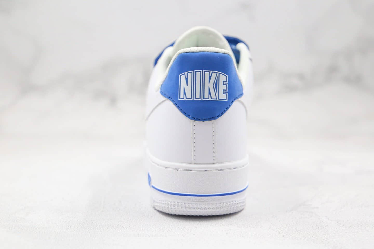 耐克Nike Air Force 1纯原版本低帮空军一号天空蓝魔术贴板鞋内置全掌Sole气垫 货号：898866-008