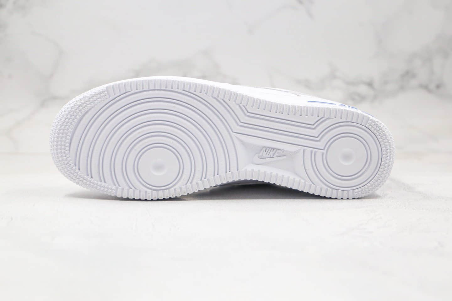 耐克Nike Air Force 1纯原版本低帮空军一号天空蓝魔术贴板鞋内置全掌Sole气垫 货号：898866-008