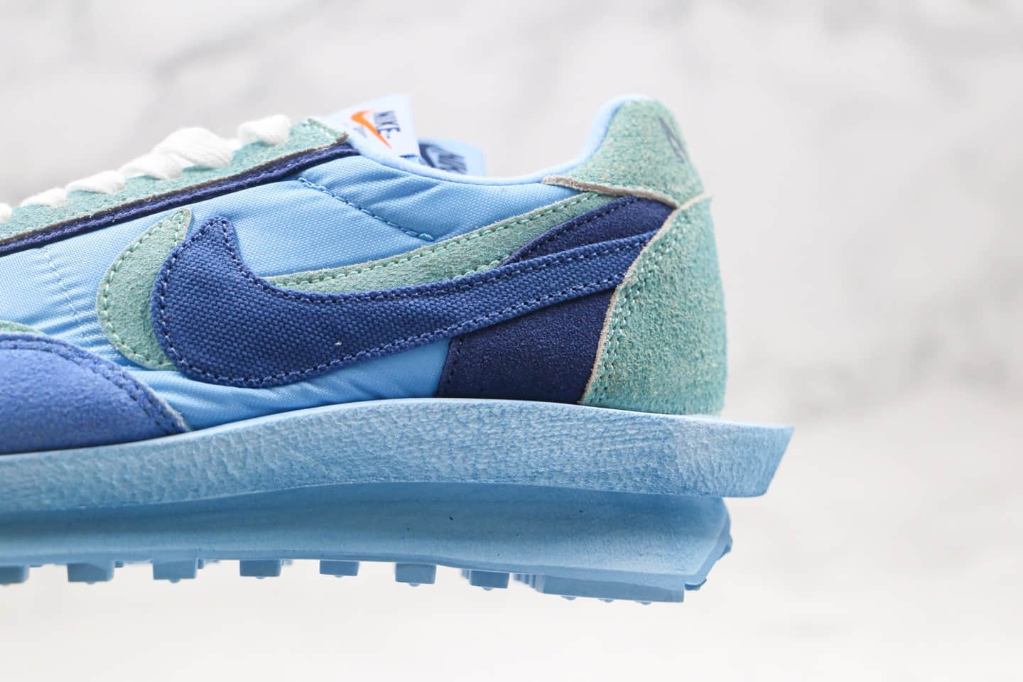 耐克Nike LVD Waffle Daybreak x Sacai纯原版本联名款华夫双钩走秀鞋蓝色原盒原标正确鞋面材质 货号：BV0073-401