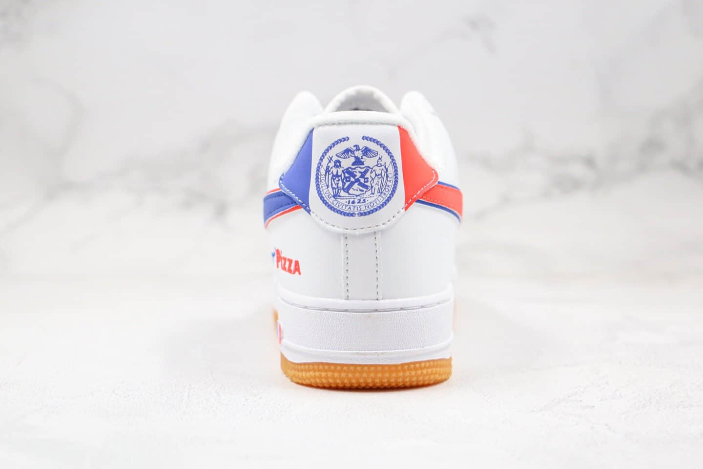 耐克Nike Air Force 1 Low '07 Pizza纯原版本空军一号披萨小红书爆款白橙蓝色原盒配件 货号：CN3244-100