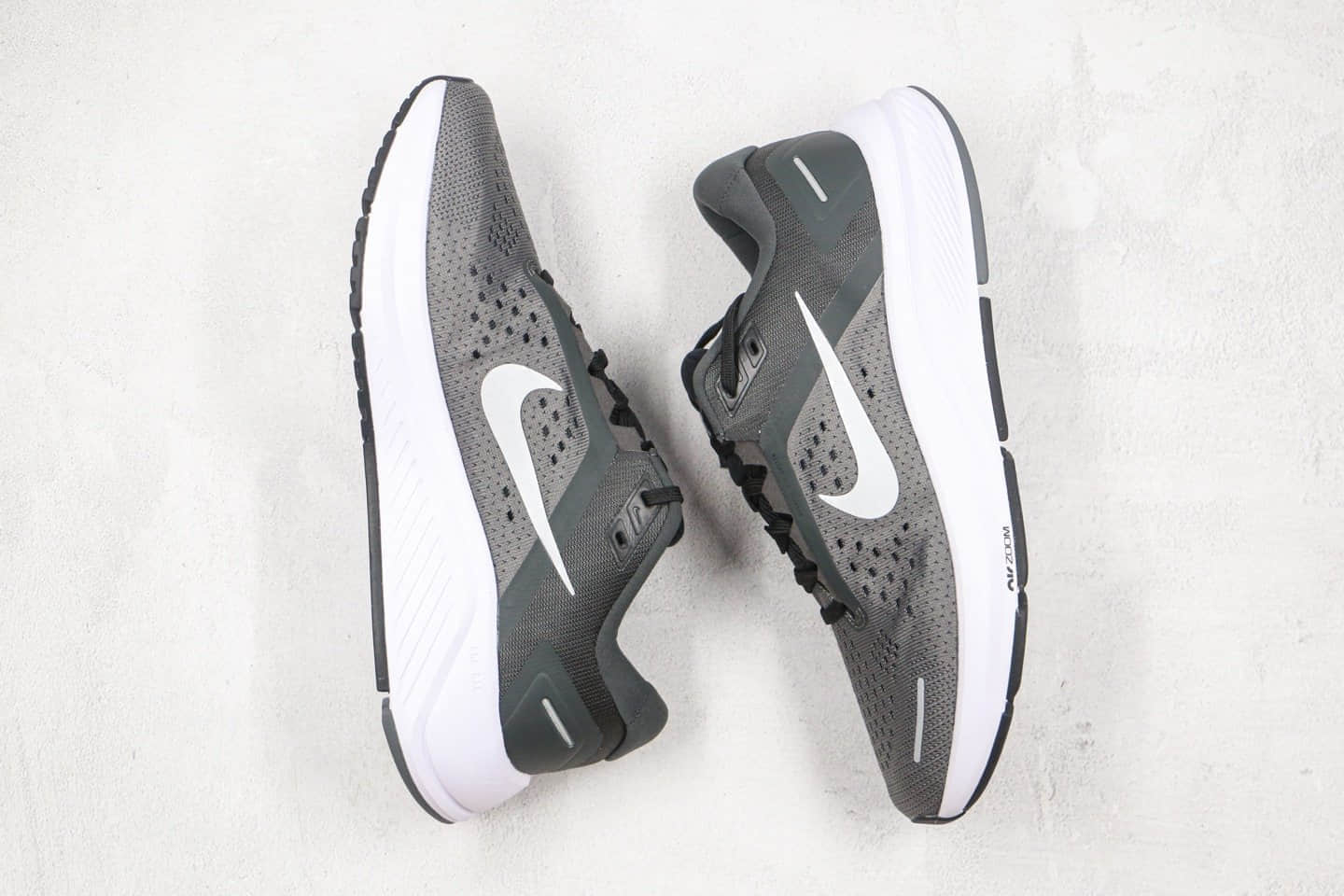 耐克Nike Zoom Structure 23纯原版本登月23代网面透气慢跑鞋灰色原鞋开模一比一打造 货号：CZ6720-009