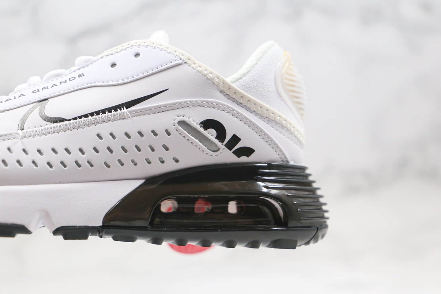 耐克Nike Air Max 2090 x Neymar纯原版本内马尔联名款Max2090气垫鞋白黑色正确后跟细节带配件 货号：CU9371-101