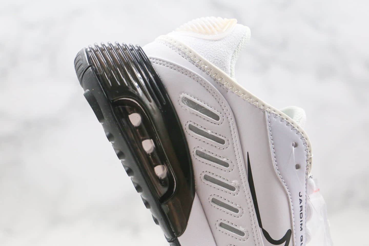 耐克Nike Air Max 2090 x Neymar纯原版本内马尔联名款Max2090气垫鞋白黑色正确后跟细节带配件 货号：CU9371-101