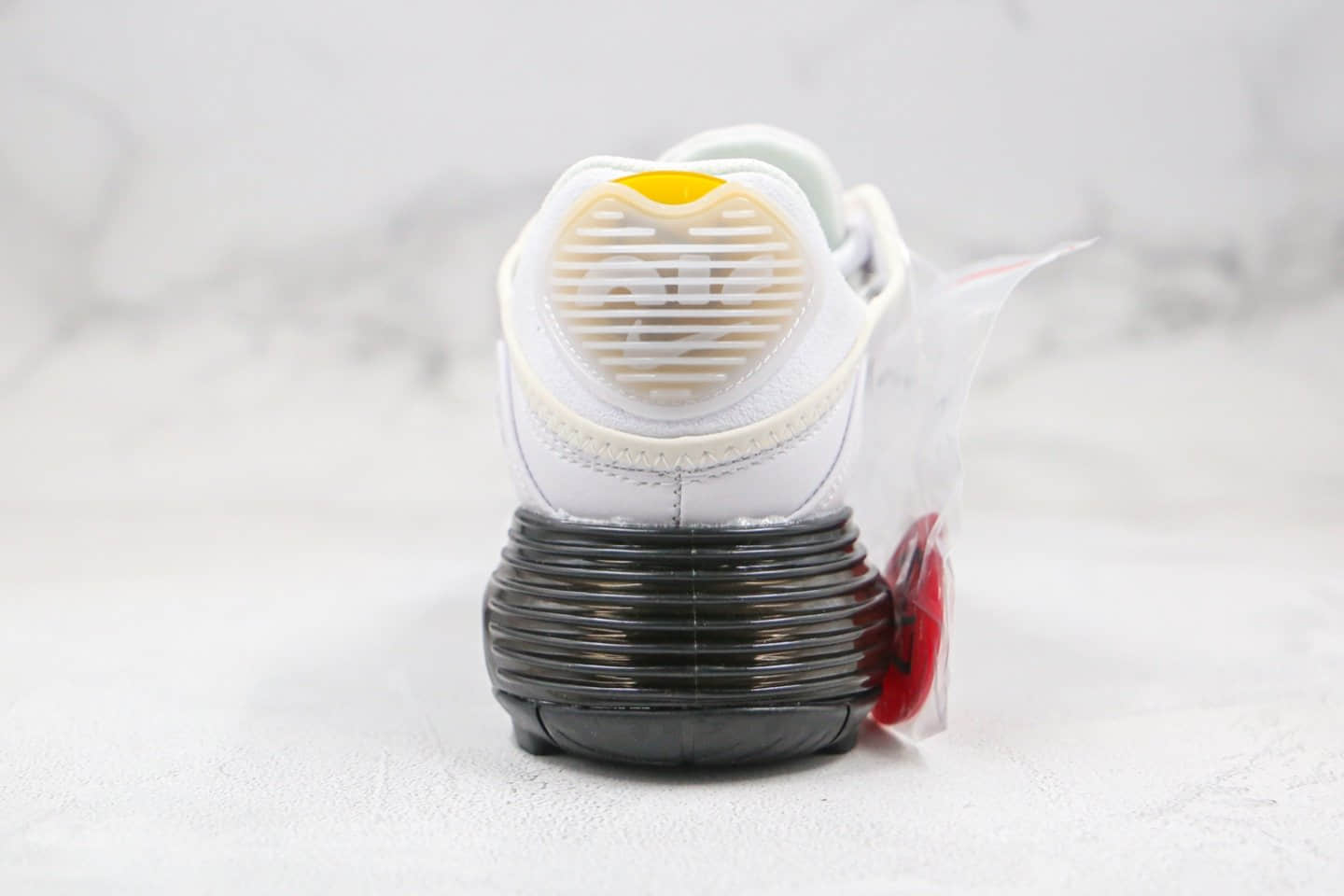 耐克Nike Air Max 2090 x Neymar纯原版本内马尔联名款Max2090气垫鞋白黑色正确后跟细节带配件 货号：CU9371-101