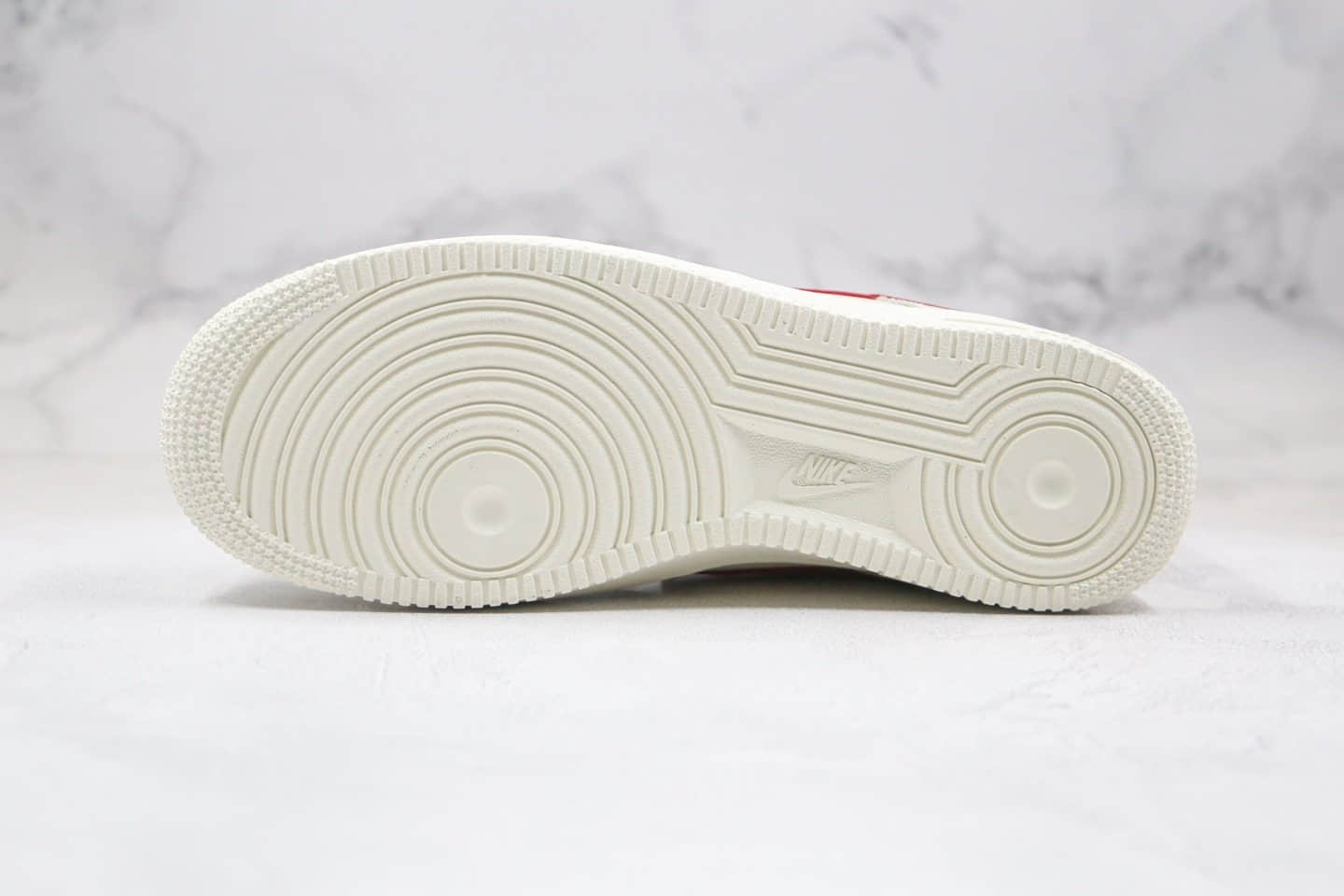 耐克Nike Air Force 1纯原版本空军一号奶白红色内置真sole气垫 货号：315122-126