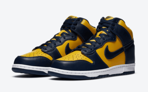 密歇根Nike Dunk High官图释出！9月26日发售！ 货号：CZ8149-700