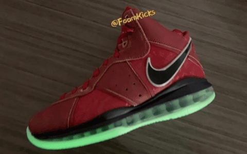 詹姆斯又一战靴回归！LeBron 8 “Gym Red”年底登场！ 货号：CT5330-600
