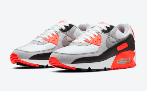 元年红外线配色Air Max 90“Infrared”复刻版官图释出！11月9日发售！ 货号：CT1685-100