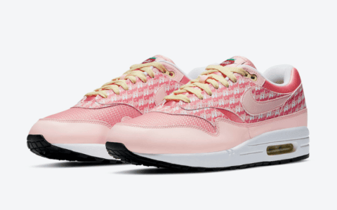 小姐姐看过来！Nike Air Max 1草莓柠檬水下月登场！暗藏3M反光！货号：CJ0609-600