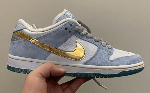 亮眼金钩+闪粉外底！Sean Cliver x Nike SB Dunk Low颜值爆棚！ 货号：DC9936-100