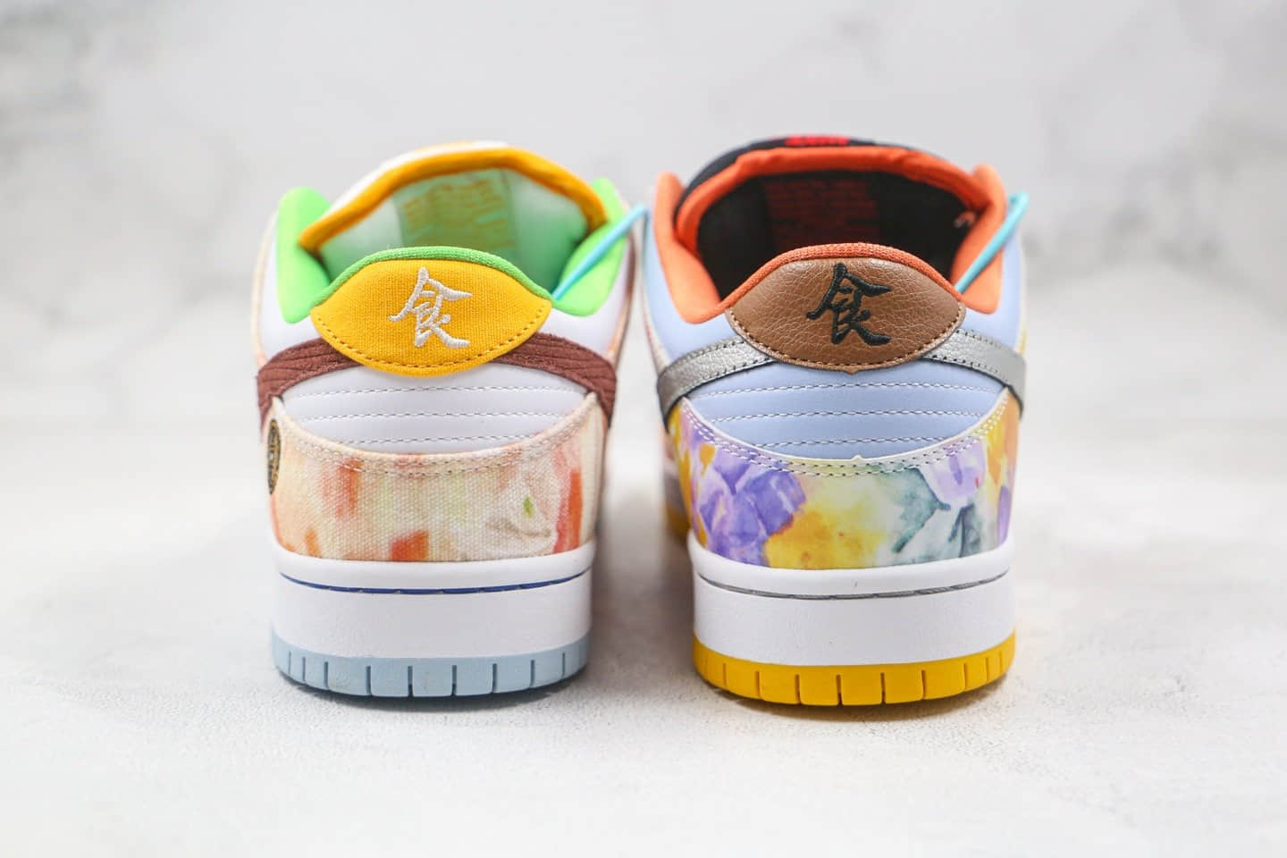 耐克Nike DUNK SB Low CNY纯原版本低帮SB DUNK中国新年限定扎染鸳鸯食拾文刺绣橙黄色板鞋内置Zoom气垫 货号：CV1628-800