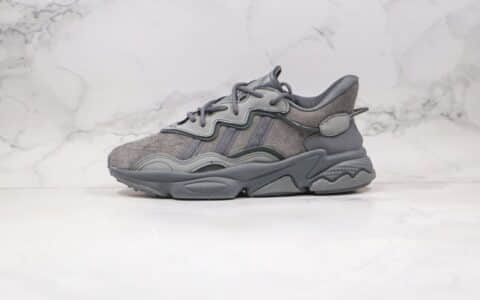 阿迪达斯adidas Originals Ozweego公司级版本简版椰子水管老爹鞋深灰色原纸版开发 货号：EG0547