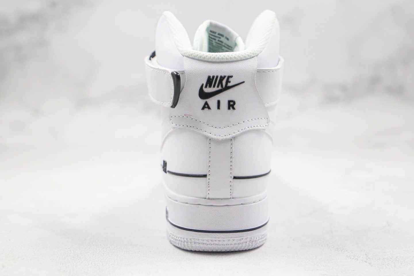 耐克Nike Air Force 1 High纯原版本空军一号高帮AF1白黑解构内置全掌Solo气垫 货号：CJ1385-100