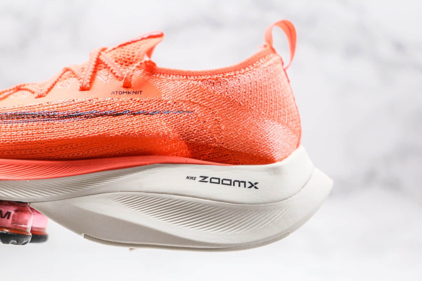 耐克Nike Air Zoom Alphafly NEXT%纯原版本马拉松气垫慢跑鞋米白橙色内置真实气垫 货号：CI9925-800