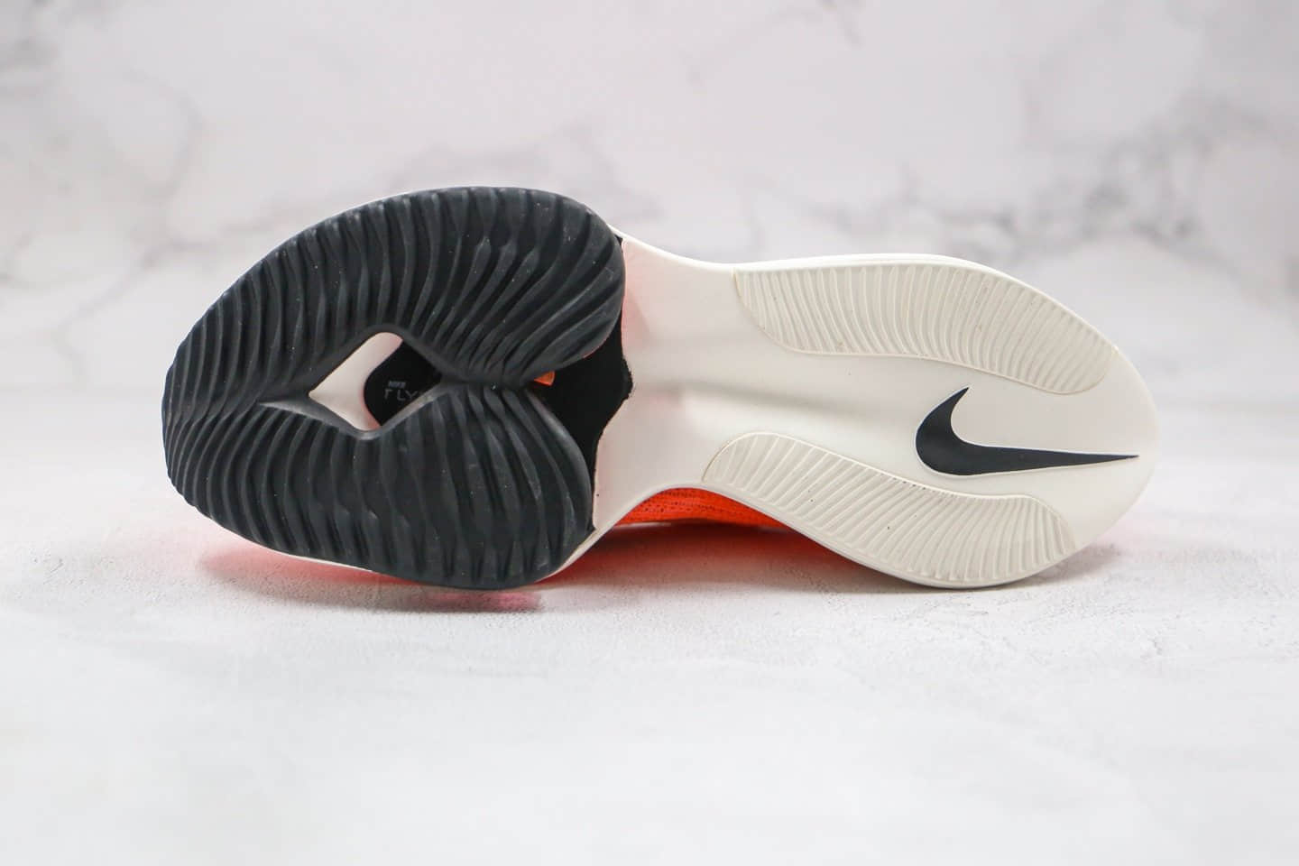 耐克Nike Air Zoom Alphafly NEXT%纯原版本马拉松气垫慢跑鞋米白橙色内置真实气垫 货号：CI9925-800
