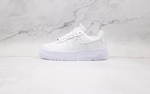 耐克Nike Air Force 1 Pixel SE纯原版本低帮空军一号白色解构板鞋内置气垫原盒原标 货号：CK6649-100