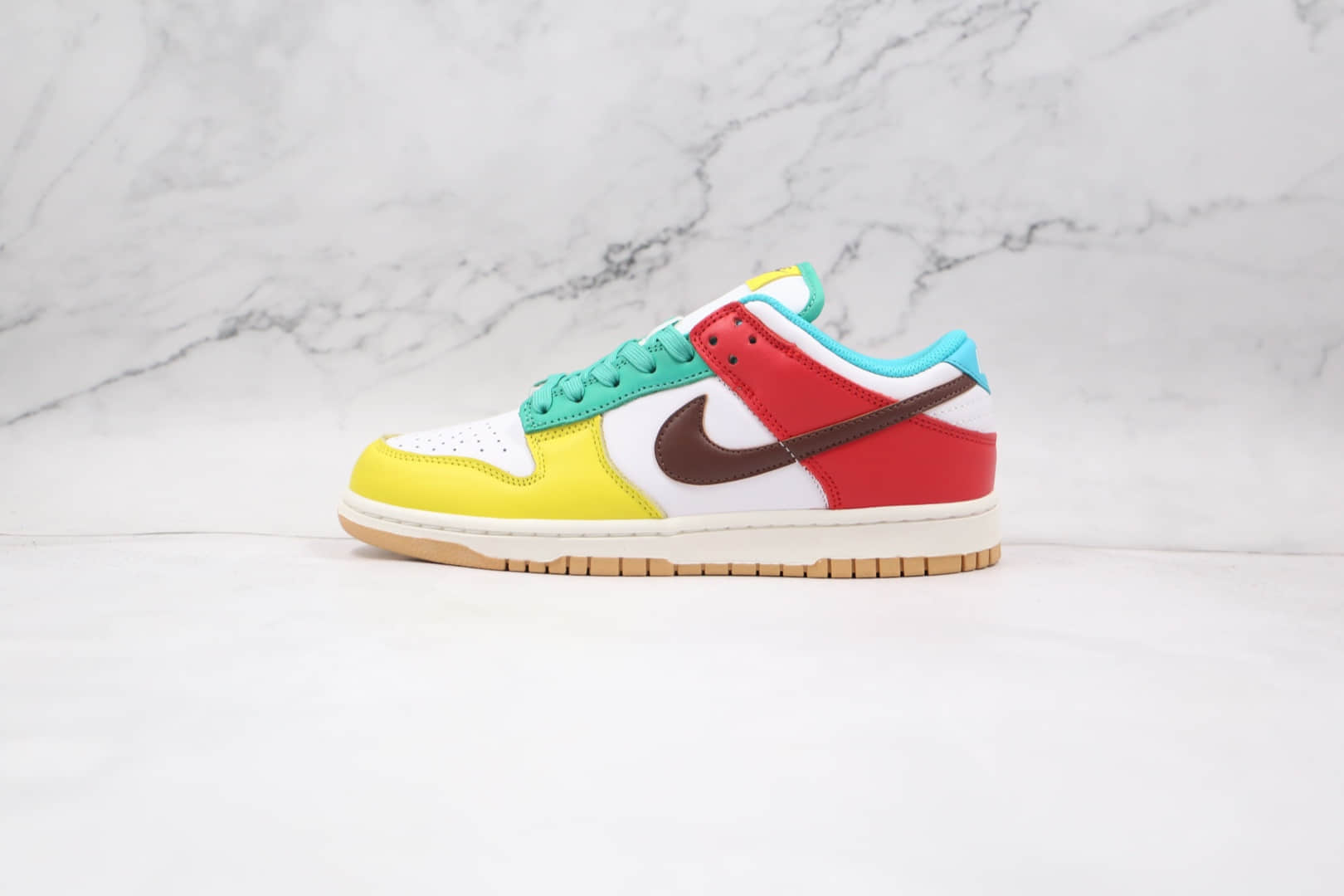 耐克Nike SB Low Free 99纯原版本低帮SB DUNK彩色鸳鸯拼接板鞋内置Zoom气垫 货号：DH0952-100