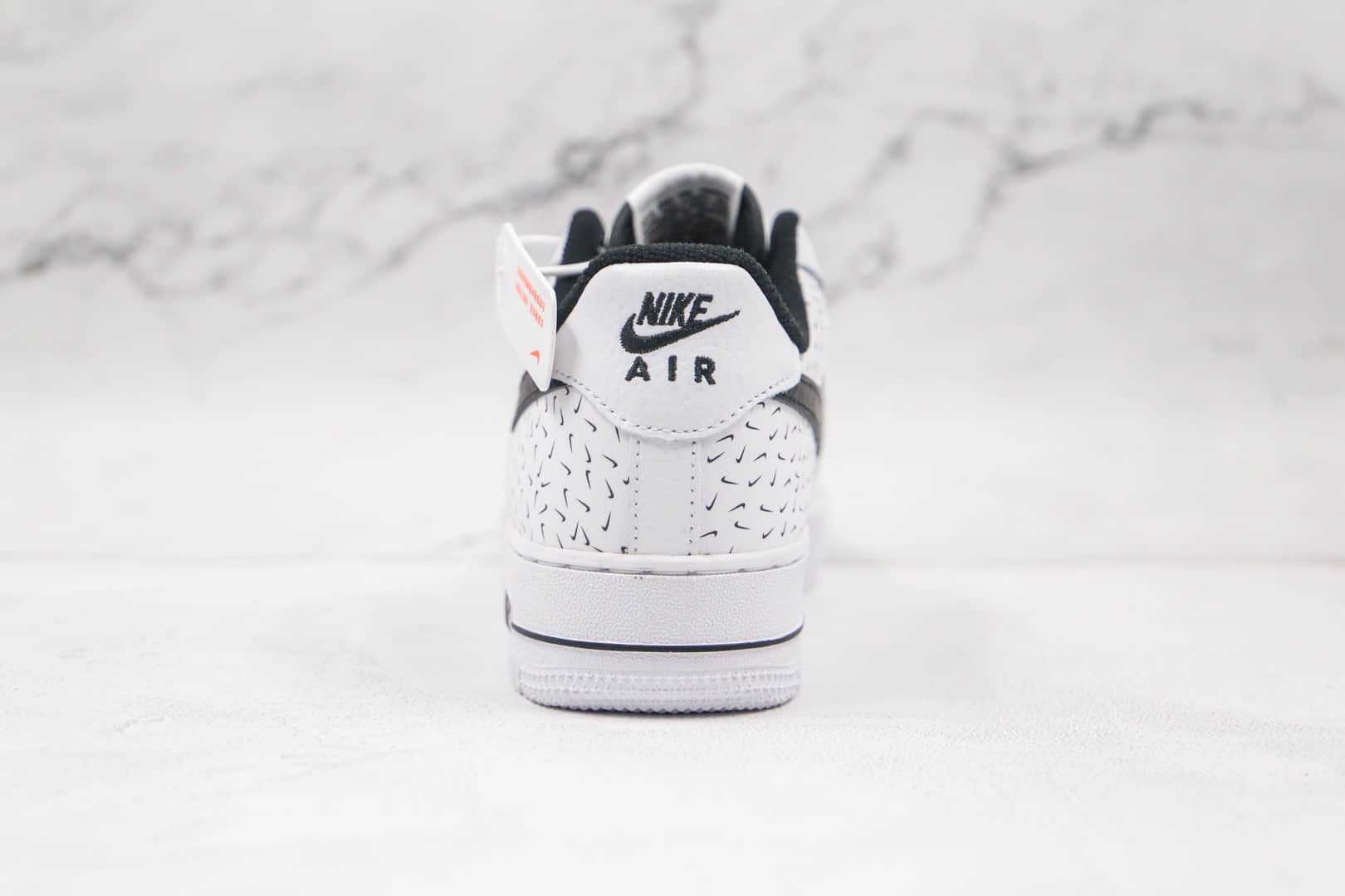 耐克Nike AIR FMRCE 1 LOW纯原版本低帮空军一号白色黑勾满勾板鞋内置全掌Sole气垫 货号：DC9189-100