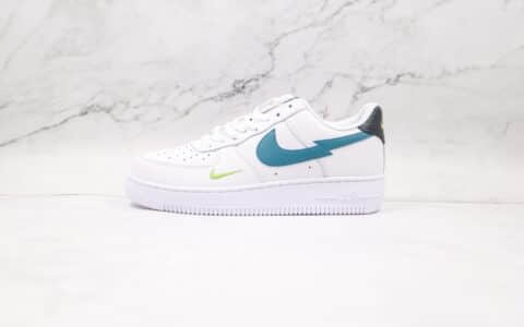 耐克Nike Air Force 1 Low纯原版本低帮空军一号蓝绿断勾板鞋原盒原标原鞋开模打造 货号：DJ6894-100