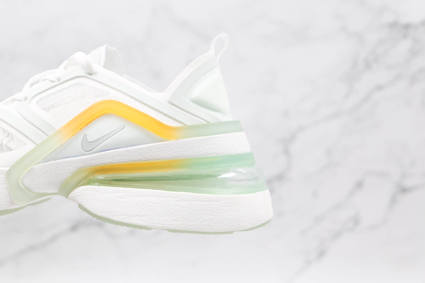 耐克NIKE AIR MAX 270纯原版本半透明max270厚底白色网面气垫鞋真小潘气垫 货号：CU9430-100
