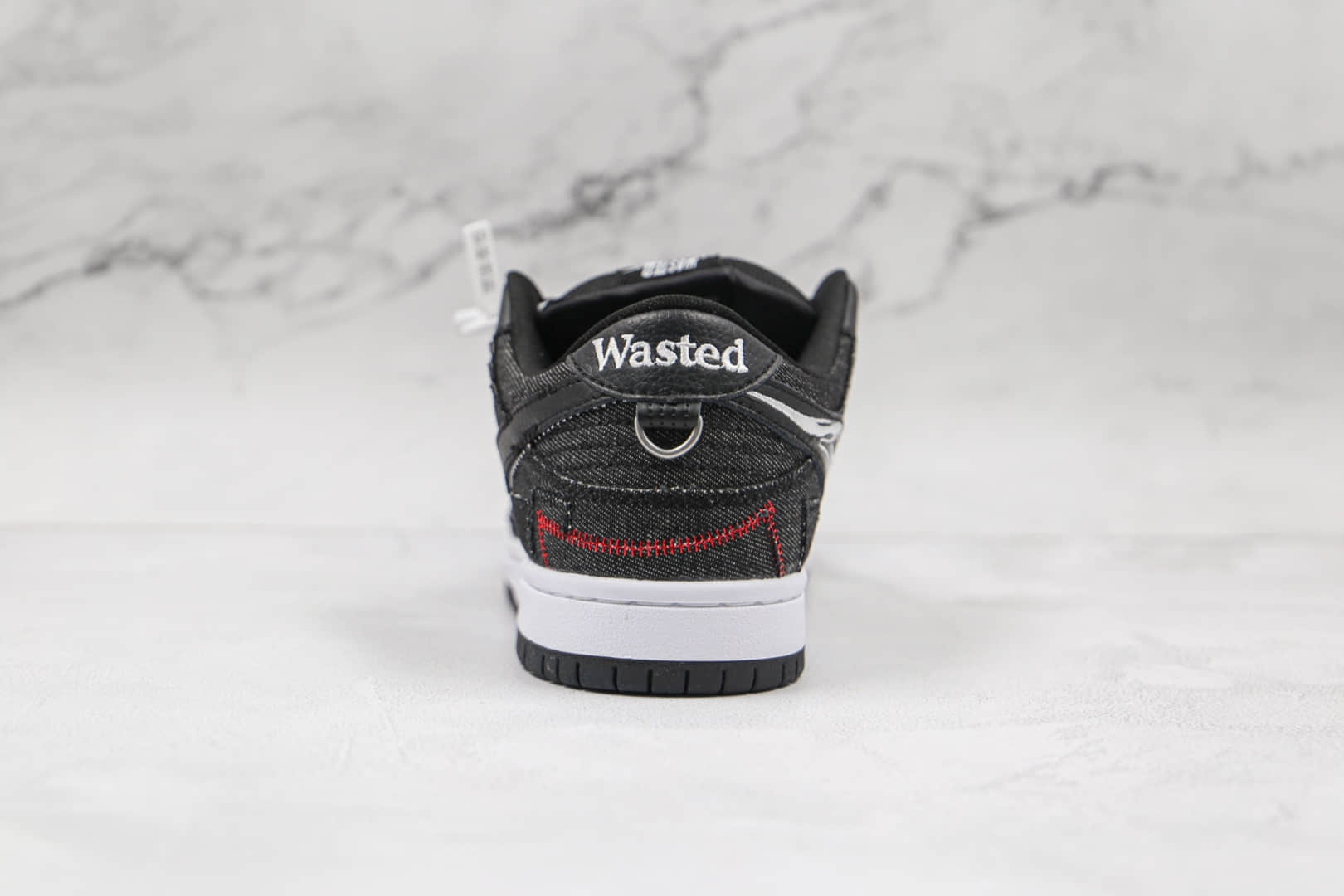 耐克NIKE SB Dunk Low Wasted Youth纯原版本低帮SB DUNK青年联名黑红废材玫瑰印花补丁板鞋内置气垫 货号：DD8386-001