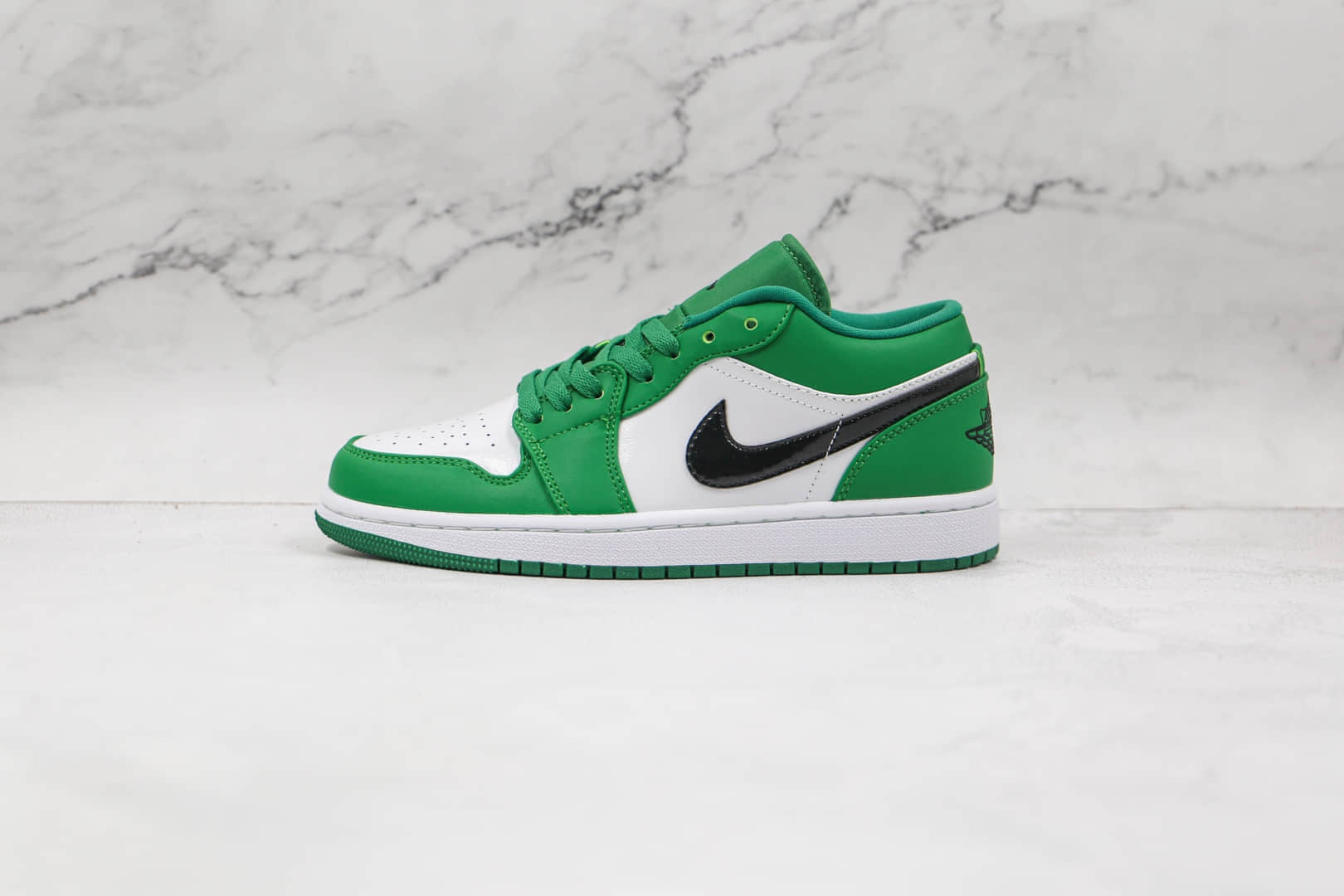 乔丹Air Jordan1 Low纯原版本低帮AJ1白绿色凯尔特人板鞋原盒原标 货号：553560-301