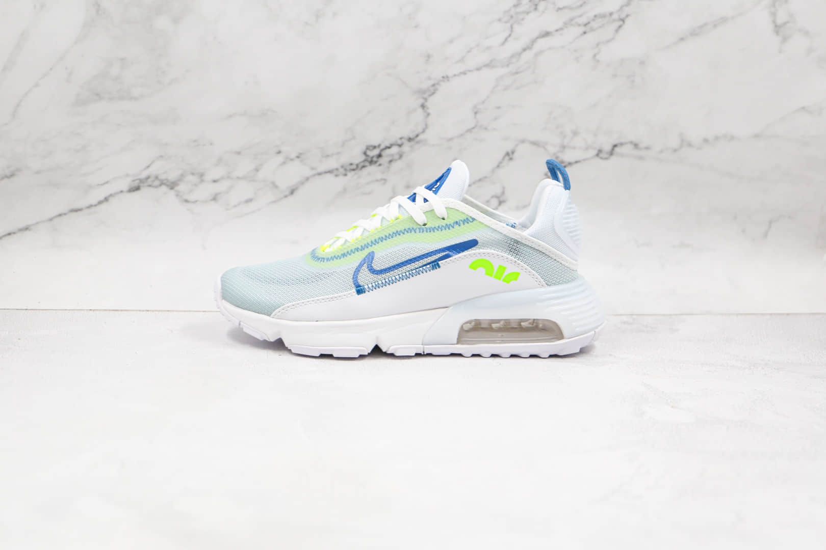 耐克Nike Air Max 2090纯原版本半掌气垫Max270白绿色网面气垫鞋原楦头纸板打造 货号：CZ1708-002