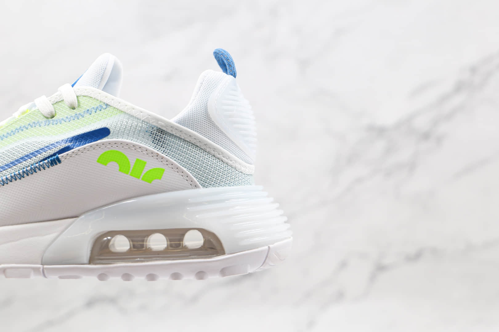 耐克Nike Air Max 2090纯原版本半掌气垫Max270白绿色网面气垫鞋原楦头纸板打造 货号：CZ1708-002