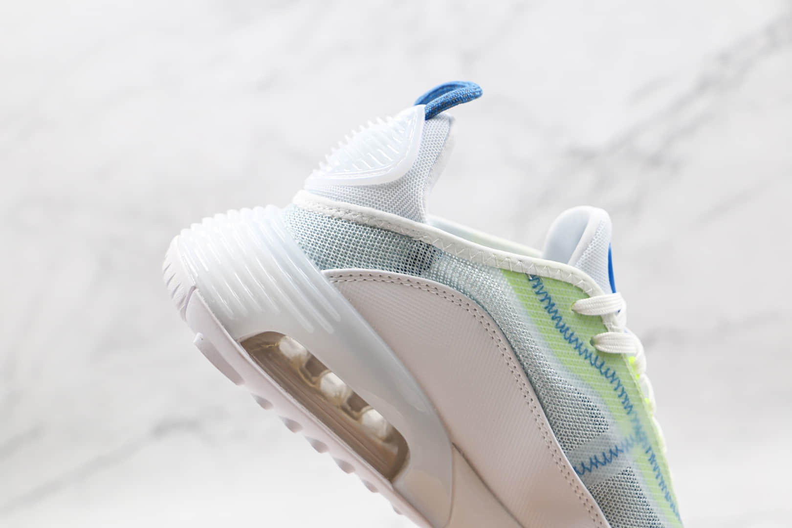 耐克Nike Air Max 2090纯原版本半掌气垫Max270白绿色网面气垫鞋原楦头纸板打造 货号：CZ1708-002