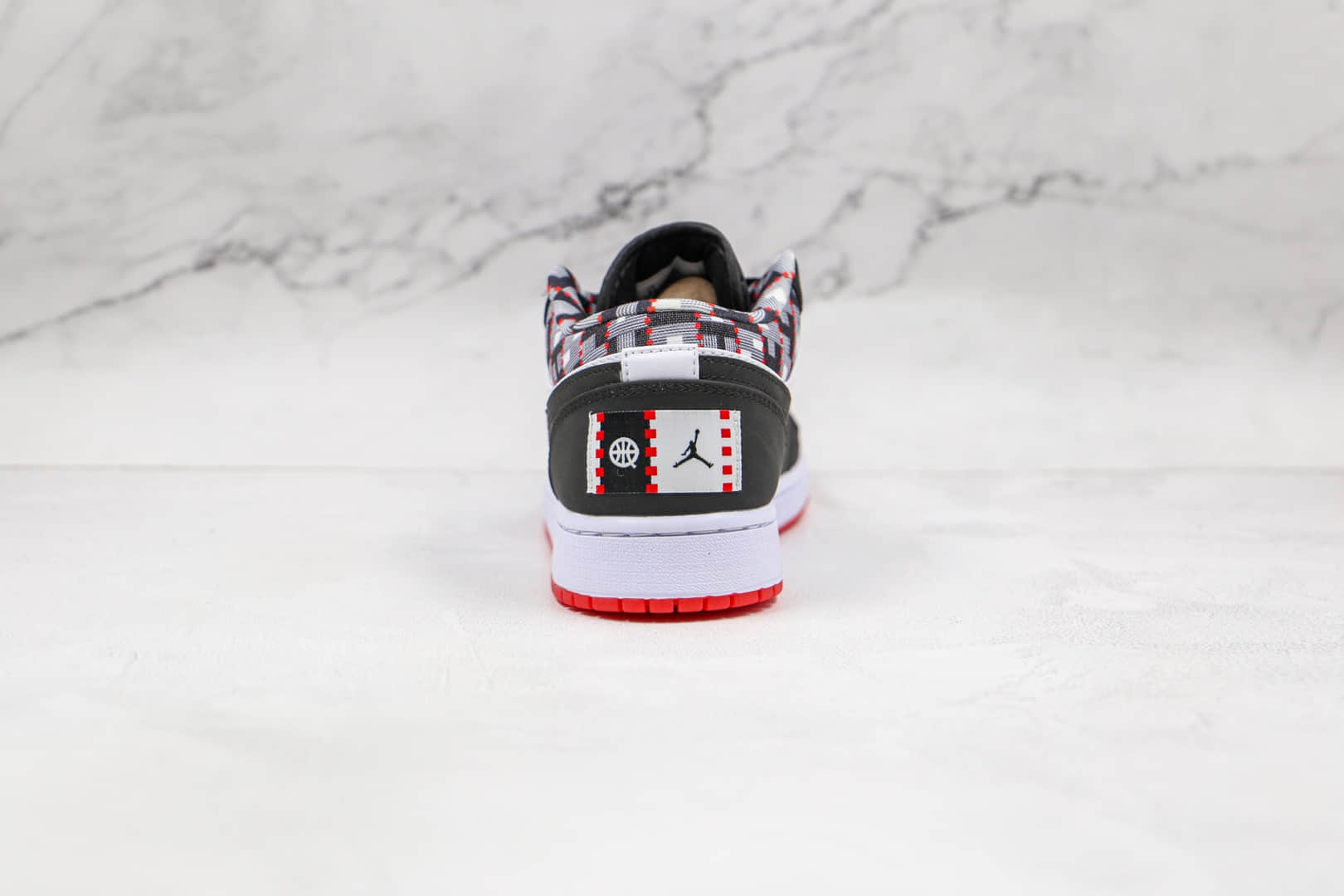 乔丹Air Jordan 1 Low Quai 54纯原版本低帮AJ1黑白格子54数字板鞋原档案数据开发 货号：DM0095-106