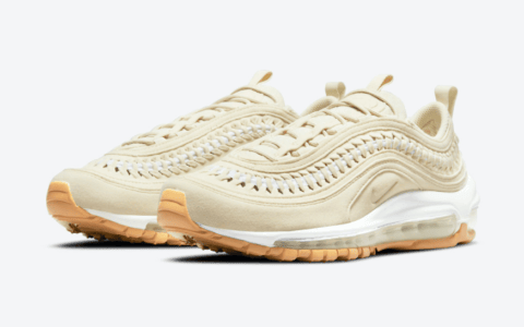 奶油鞋身+编织细节！这双Air Max 97也太好看了！ 货号：DC4144-200