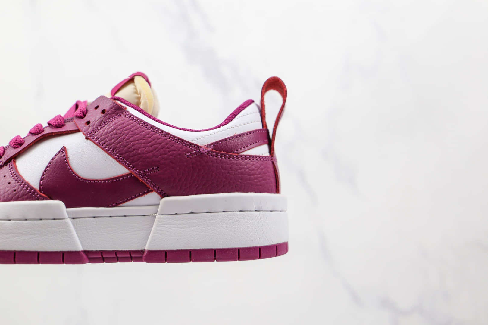 耐克Nike Dunk Low Disrupt纯原版本低帮DUNK解构酒红白红色板鞋原楦头纸板打造 货号：DJ6226-100