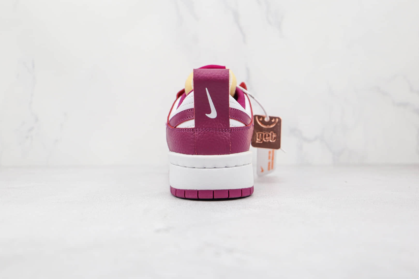 耐克Nike Dunk Low Disrupt纯原版本低帮DUNK解构酒红白红色板鞋原楦头纸板打造 货号：DJ6226-100
