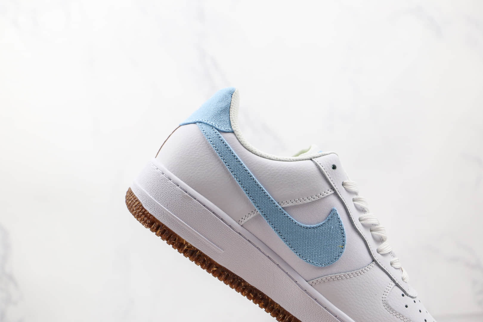 耐克Nike Air Force 1'07 LV8纯原版本低帮空军一号植物刺绣白棕色板鞋原鞋开模一比一打造 货号：CZ0269-100