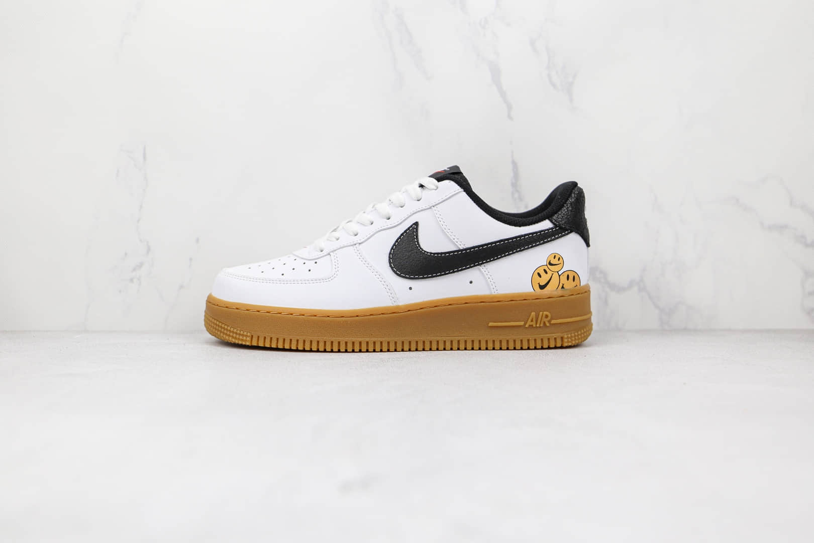 耐克Nike AIR FMRCE 1 07 Have a Nike Da纯原版本低帮空军一号白黑色笑脸生胶底板鞋内置气垫 货号：DO5856-100