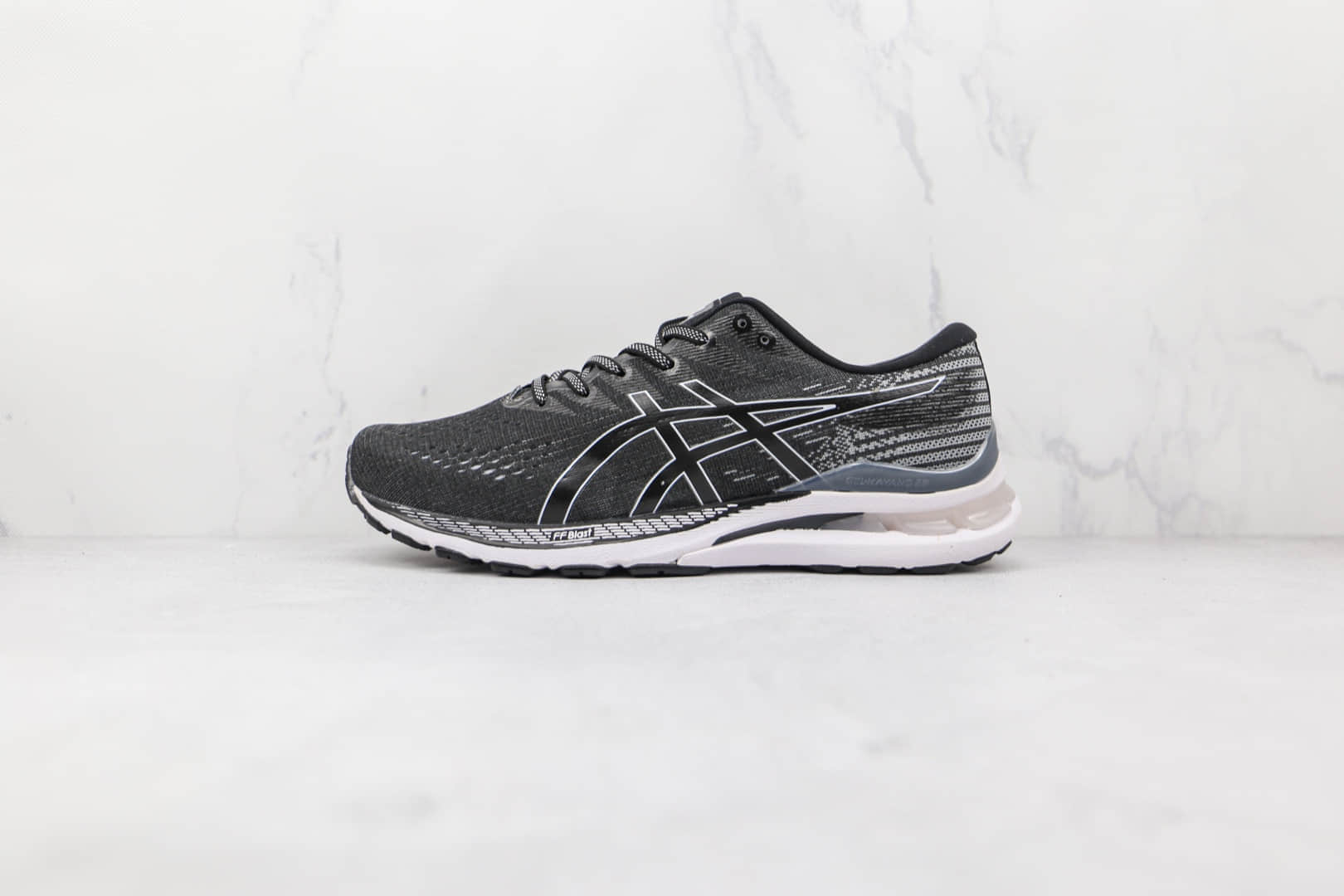 亚瑟士ASICS GEL-KAYANO 28纯原版本灰黑色K28缓震跑步鞋原档案数据开发 货号：1012B048-003