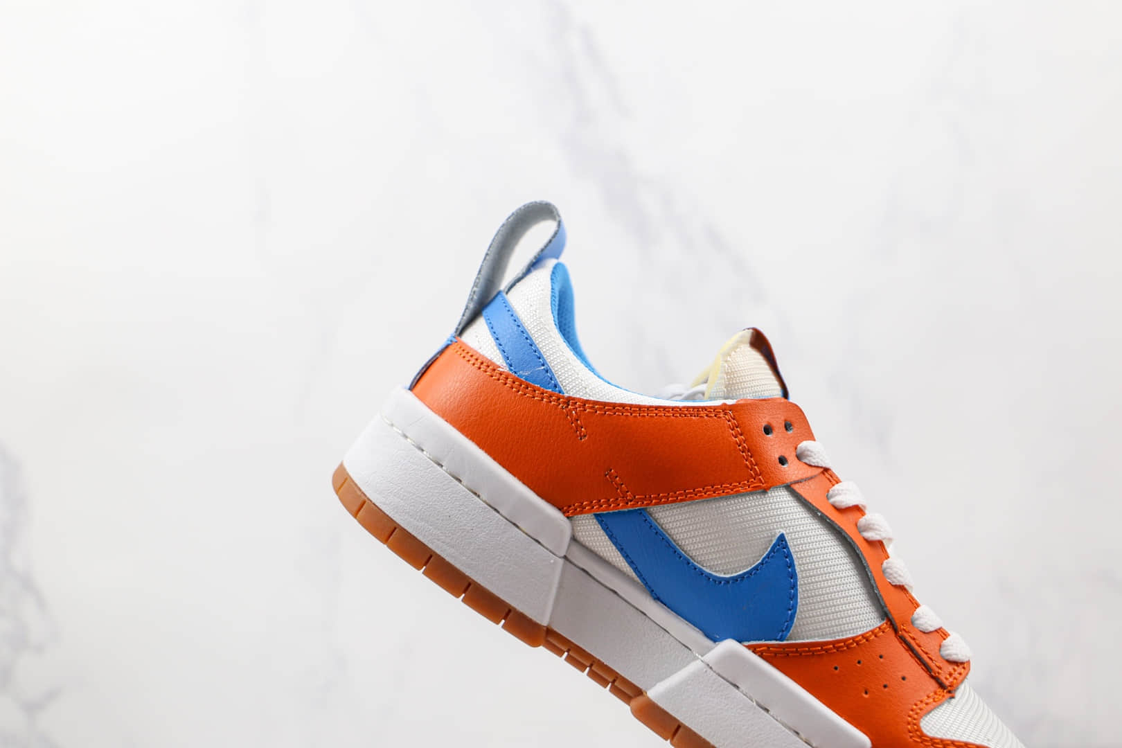 耐克Nike Dunk Low Disrupt纯原版本低帮SB DUNK解构橙蓝色板鞋原楦头纸板打造 货号：CK6654-104