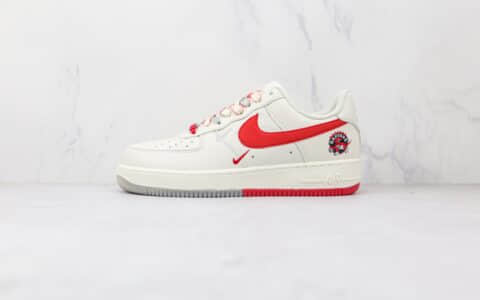 耐克Nike Air Force 1 Low '07纯原版本低帮空军一号多伦多猛龙队白灰红色板鞋内置气垫 货号：CH2608-216