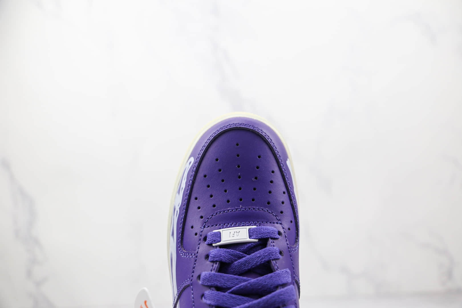 耐克Nike Air Force 1 Skeleton纯原版本低帮空军一号紫色夜光骨骼板鞋内置气垫 货号：CU8067-500