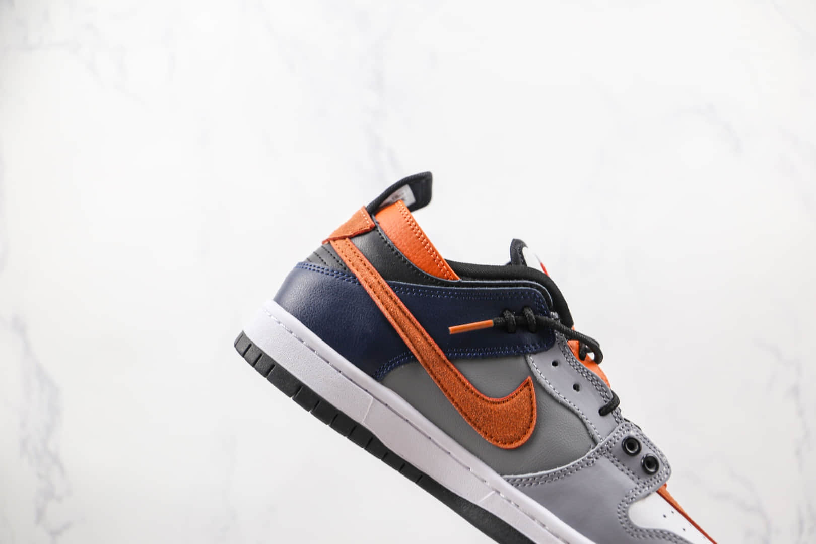 耐克Nike SB Dunk HIGH PRO纯原版本低帮SB DUNK断钩灰蓝色板鞋原档案数据开发 货号：DC7455-082