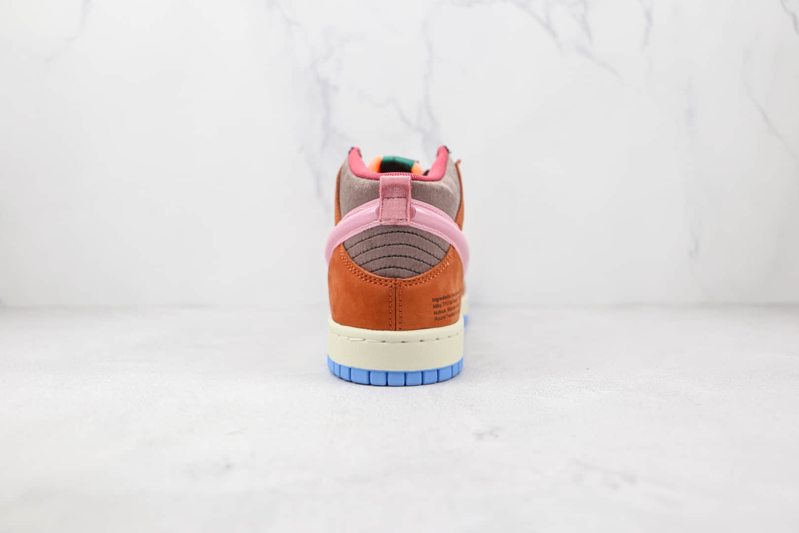 耐克Nike SB Dunk Mid x Social Status联名款纯原版本中帮SB DUNK巧克力牛奶果冻钩棕白粉色板鞋原盒原标 货号：DJ1173-700