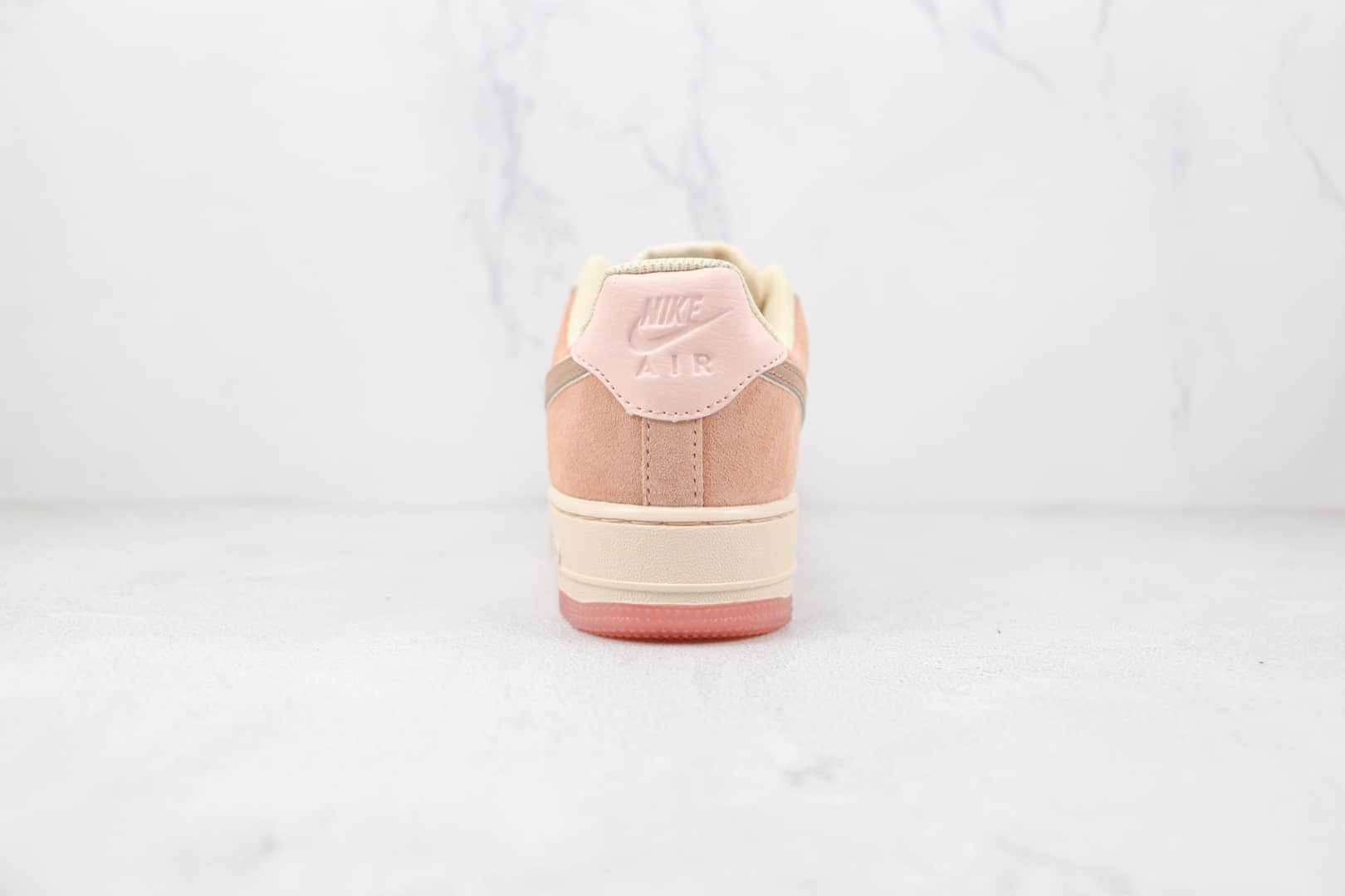 耐克Nike Air Force 1纯原版本低帮空军一号少女粉色拼色板鞋内置气垫 货号：896185-603