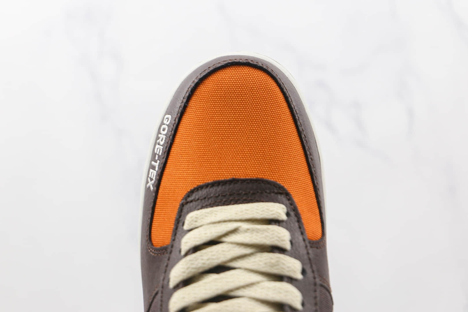 耐克Nike Air Force 1‘07 Low x GORE-TEX联名款纯原版本低帮空军一号褐橙色拼色板鞋原档案数据开发 货号：DO2760-220