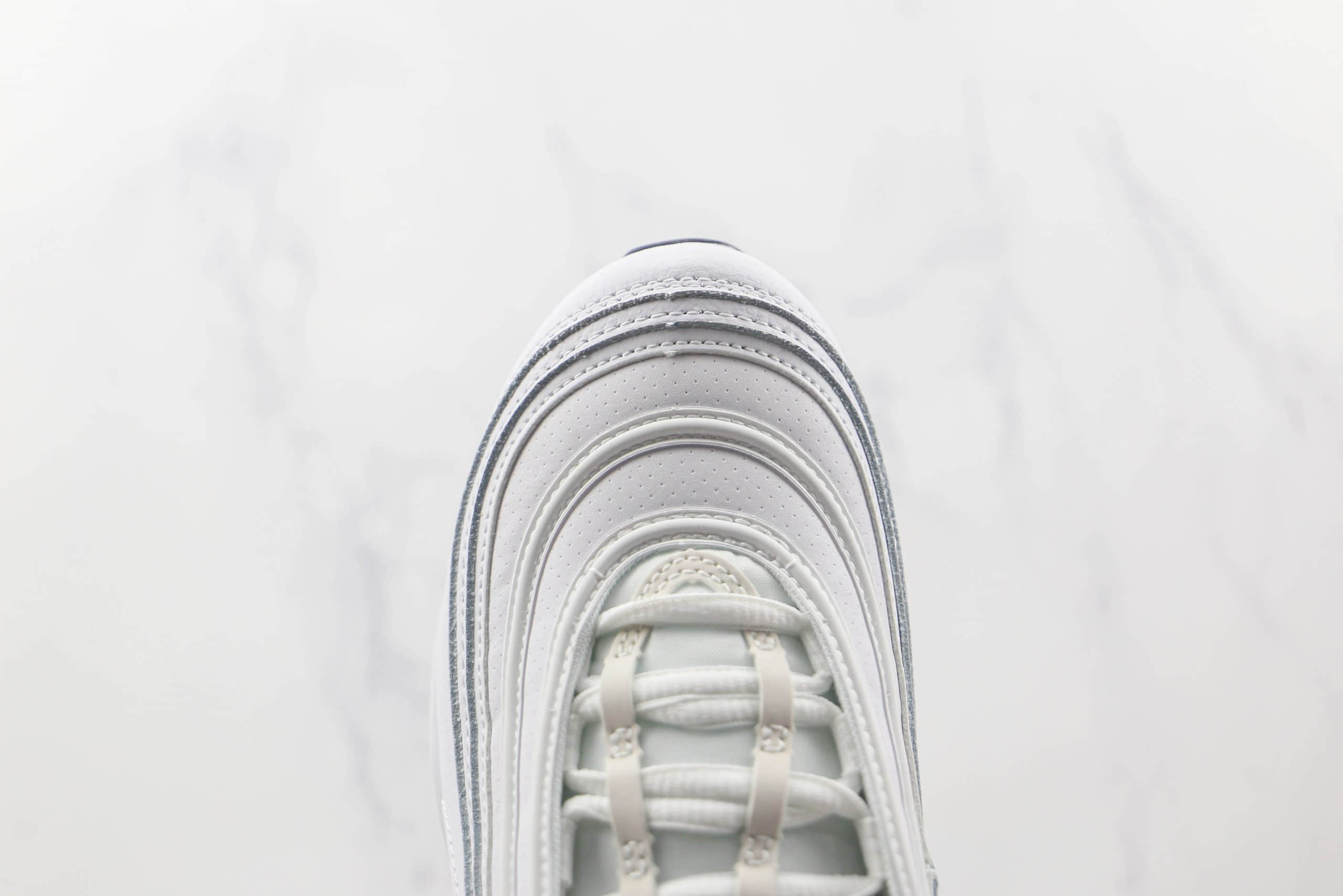 耐克NIKE Air Max 97纯原版本白蓝橙Max97气垫鞋原楦头纸板打造原盒原标 货号：DH1592-100