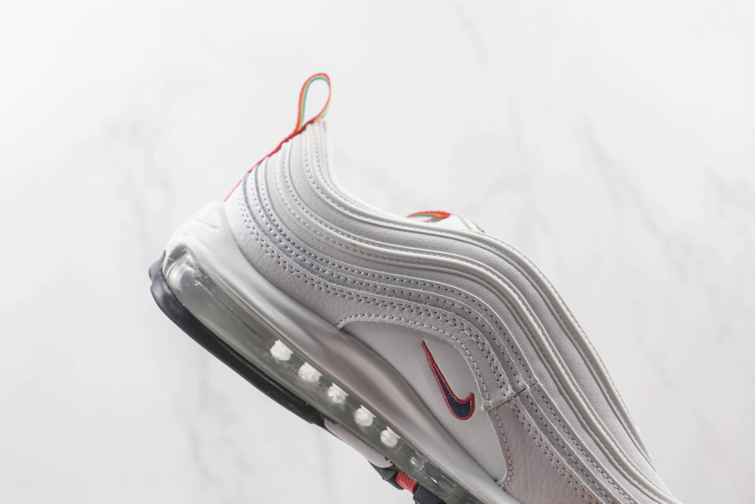 耐克NIKE Air Max 97纯原版本白蓝橙Max97气垫鞋原楦头纸板打造原盒原标 货号：DH1592-100