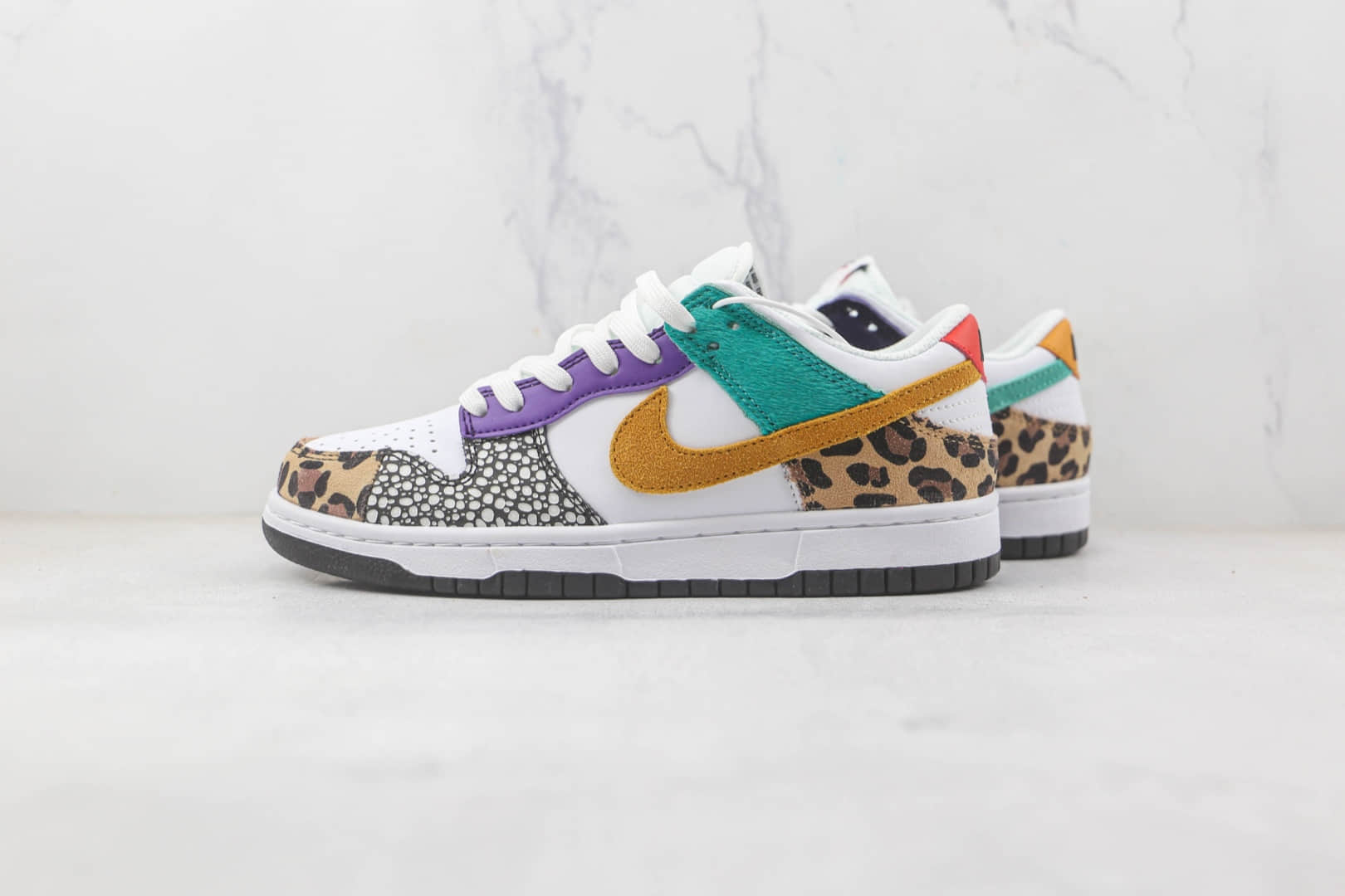 耐克Nike SB Dunk Low Light Bone纯原版本低帮SB DUNK豹纹配色板鞋原鞋开模一比一打造 货号：DN3866-100