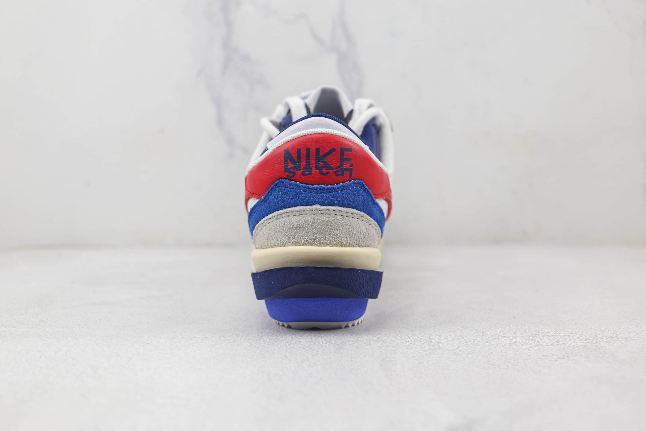 耐克Nike Air Zoom Cortez SP 4.0 Grey White x Sacai联名款纯原版本厚底阿甘白红双勾老爹鞋原盒原标 货号：DQ0581-100
