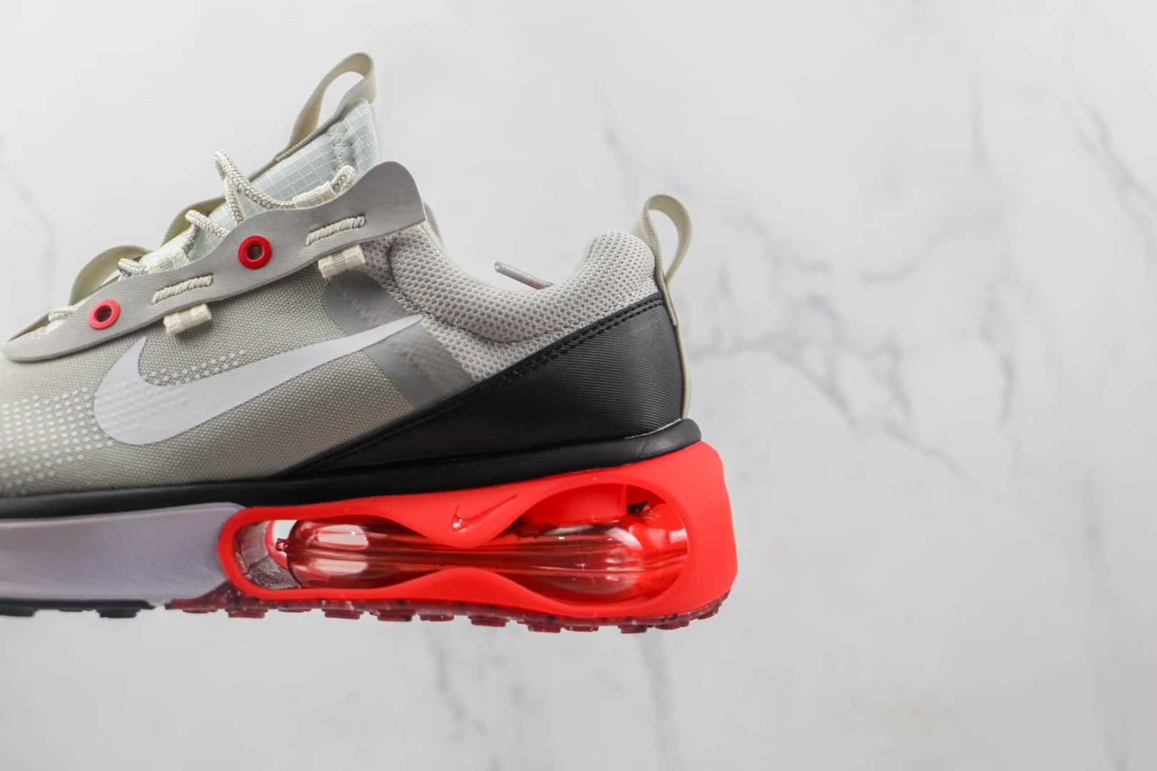 耐克Nike Air Max 2021纯原版本半掌气垫Max2021灰黑红色气垫鞋原楦头纸板打造 货号：DH5103-002
